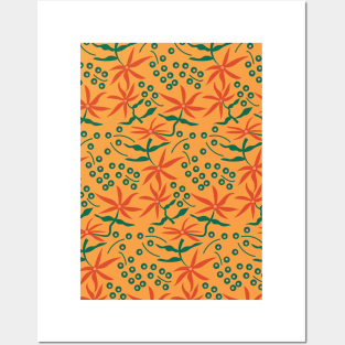 Abstract Botanical Pattern 3 Posters and Art